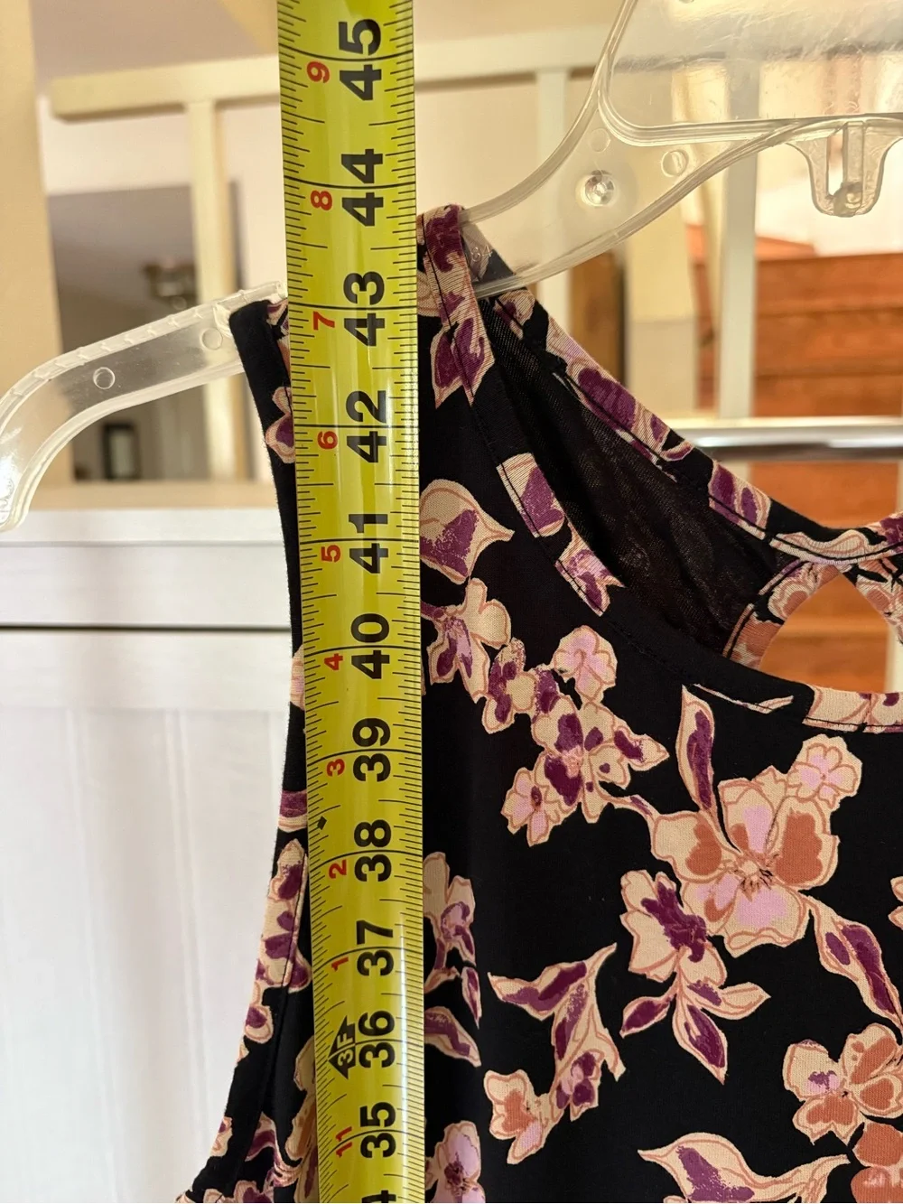 Pact Organic Cotton Midi Dress M Floral Keyhole Back Pockets Cottagecore - Picture 7 of 11